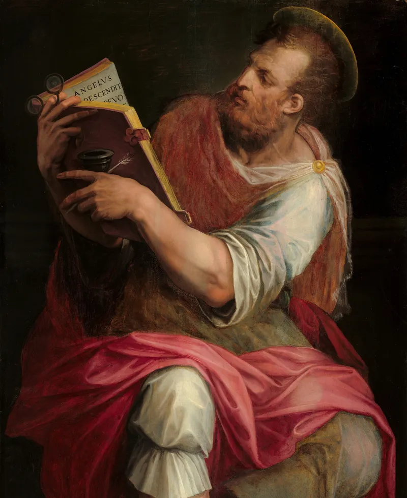 Classical artwork depicting contemplation