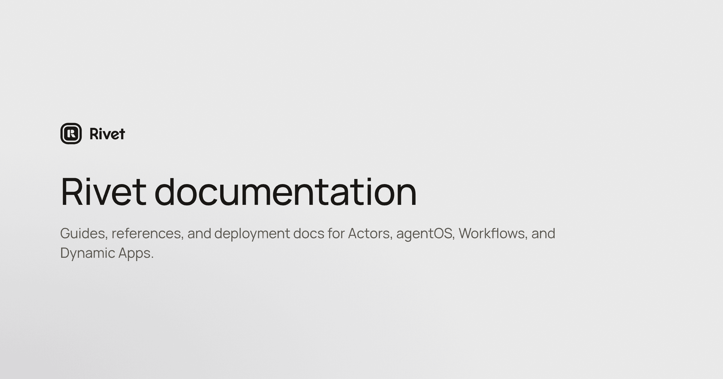 Environment Variables | Rivet documentation - Rivet